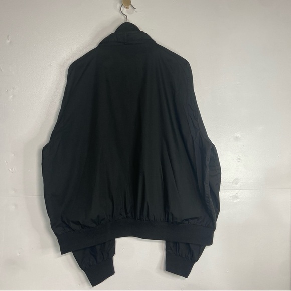 Vintage Members Only Racer Jacket Mens XXL Black Lightweight Zip Up Bomber Coat - Picture 11 of 16